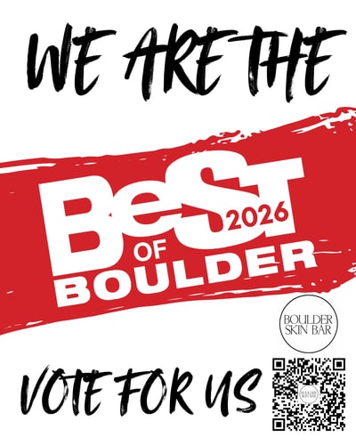 Boulder Skin Bar Best of Boulder 2026 flyer: Vote for us